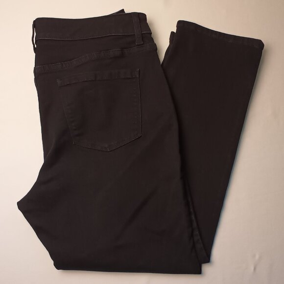 Talbots Simply Flattering Jeans Size 14P Ankle Curvy Mid Rise Tapered Leg Black - Picture 1 of 9